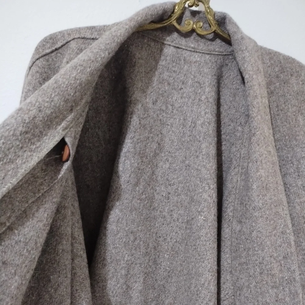 Wool Fringe Shawl  One Size - Picture 6 of 12